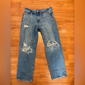 Old Navy Blue Distressed Denim Jeans